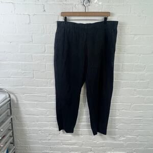 FILA Sport Women's High Rise Pull-On Sweatpant Elastic Waist Black Size XL